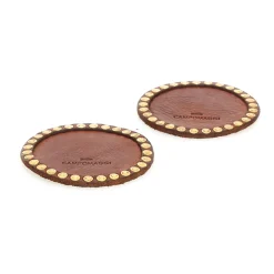 Campomaggi CASA Set Of 2 Round Coasters><noscript><img width=