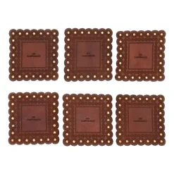 Campomaggi CASA Set Of 6 Square Coasters> Casa